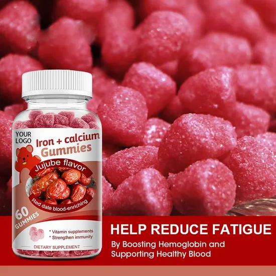OEM Iron and Calcium Supplement Iron Gummies 